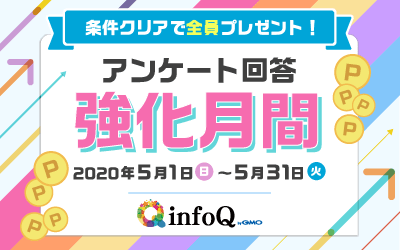 条件クリアで全員プレゼント！アンケート回答強化月間！