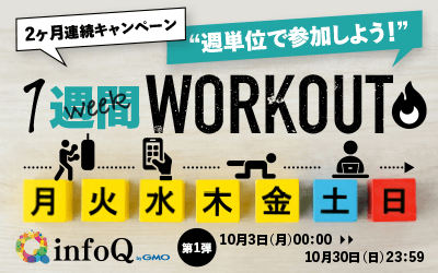 2か月連続キャンペーン　 ”週単位で参加しよう！”1週間WORKOUT