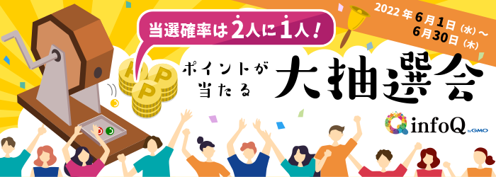当選確率は2人に1人！ポイントがあたる大抽選会！
