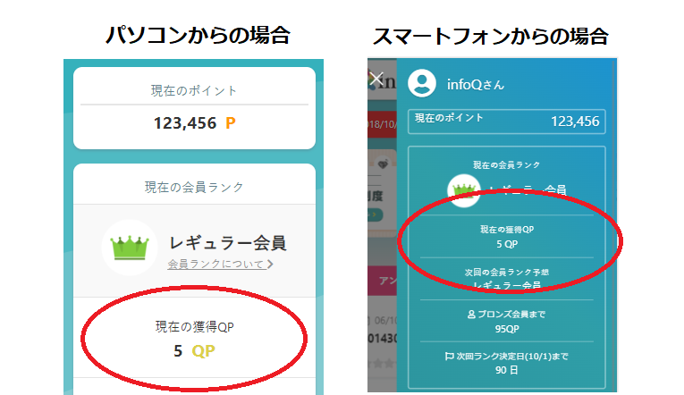 QP確認方法