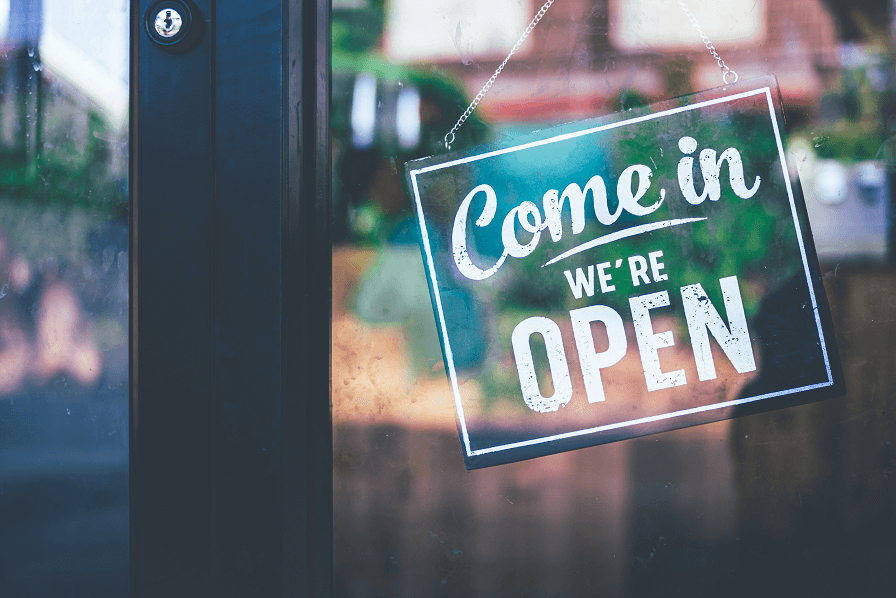 come in we're open